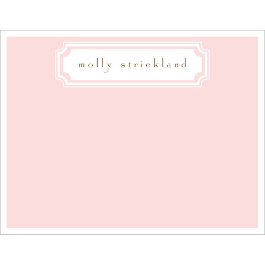 Ballet Pink Frame Flat Note Cards